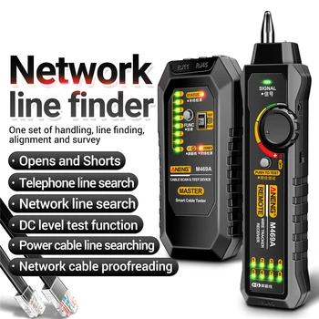 M469A Slimme Netwerk Kabel Tester voor RJ45 RJ11 Kabel Analyzer Lijn Finder Draad Tracker Ontvanger Networking Tool Netwerk Reparatie Sets