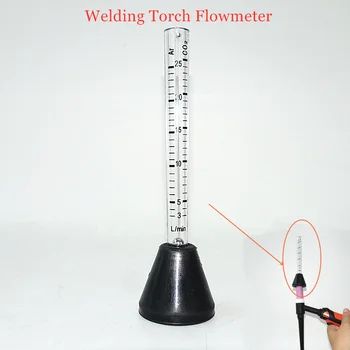 Lastoorts Stromingsmeter Ar CO2 Argon Mix Gas 0-25L/min MIG-Pistool TIG-Toorts Mondstuk Precieze Gas-Flow Gage