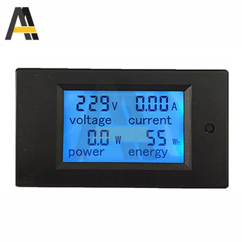 DC6.5~100V 0-50A LCD Digitale voltmeter Energie Indicator Voltmeter AC 80-260V 20A Ampèremeter Wattmeter Huidige Volt Tester