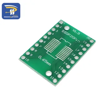 10pcs SOP20 SSOP20 TSSOP20 te DIP20 Prikbord SMD DUIK Adapter 0.65 mm/1,27 mm te 2,54 mm DIP Pin-Pitch Raad van PCB Converter