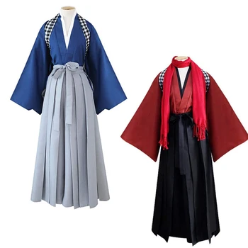 Unisex Japanse Hakama, Aikido, Kendo Uniform Jas+Broek Ingesteld Traditionele Kimono Sportkleding Martial Arts Samurai Kostuum