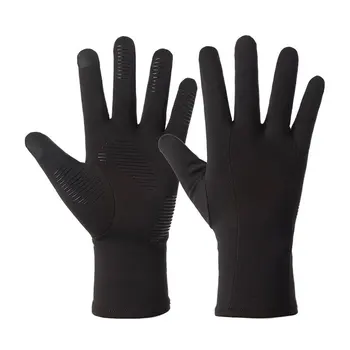 Outdoor warme handschoenen heren touch-scherm full-vinger winddicht plus velvet sport waarop de bergsport, fietsen