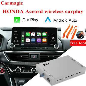 Draadloze Carplay Voor Honda Accord 10e Generatie 2018 - Android-Auto Ｍodule Vak Spiegel Link Navigatie-Camera Video-USB