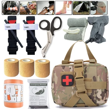 Outdoor Camping Jacht Ifak Trauma Tactische First-Aid-Kits Tas Israëlische Gips Spalk Dringende Medische Overleven Militaire Zakje