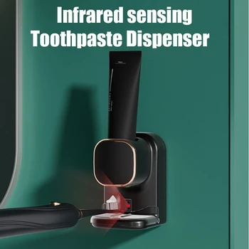 Automatische Infrarood Inductie Tandenborstel Machine Tandpasta Dispenser Snelle Reactie Muur gemonteerde Afneembare Badkamer Accessoires