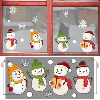 Kerst Sneeuwvlok Raam Sticker Kerst Muur Stickers Muur Stickers Kerst Decoraties Voor Huis Nieuwe Jaar Decoratie