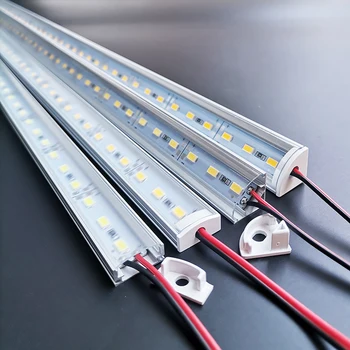 1-28pcs/Veel transparante deksel profiel aluminio led-paneel LED-DC12V 5730 SMD 36LEDs led aluminium channel Home verlichting van de decoratie