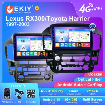 EKIY T7 Android 10.0 Voor Lexus RX300/Toyota Harrier 1997-2003 Multimedia Video Speler Stereo Navigatie Geen 2Din Carplay DVD HU