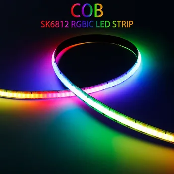 SK6812 RGBIC FOB COB LED Strip Lights 240LEDs/m WS2812B Hoge Dichtheid Magic Digital Addressable WS2812 Smart LED Tape DC5V