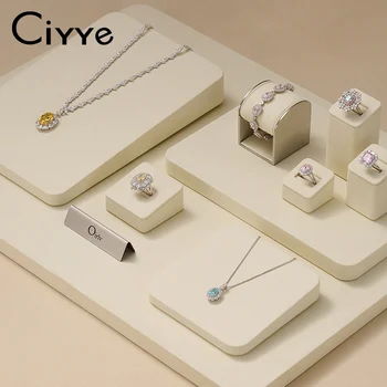 Ciyye Microfiber Sieraden Display Rekwisieten Ketting Sieraden Show Ondersteuning Ring Armband Hanger Jade Toon Winkel Etalage Staan