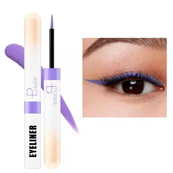 Kleur Liquid Eyeliner Potlood Waterproof Snel Droog Zeer Fijne Gekleurde Eyeliner Liquid Eyeliner Cosmetica Voor Vrouwen G6E1