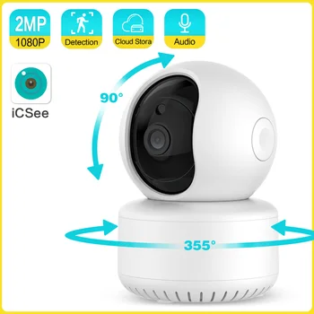 ANSHICAT 2MP Audio IP-Camera ' s Wireless Baby Monitor Smart Home Surveillance Binnen-HD-WiFi-Camera-Auto-tracking Menselijke Detectie