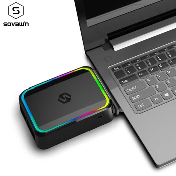 SOVAWIN Notebook Koeler, USB Lucht Winning Laptop Neerzetten Temperatuur Vacuüm Ventilator van de Radiator Snelle Heatsink Regelbare Snelheid-Adapter