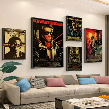 Retro Posters en Prints Klassieke Film in De Terminator Huis Kamer Muur Decoratie Vintage Poster Schilderijen Afgedrukt Wall Decor