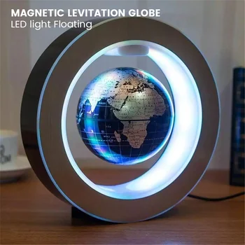 Zwevende Lamp Magnetische Levitatie bol LEIDENE Wereld Zwevende Lamp Draaiende Wereldbol Lampjes bij het Bed Lichten Nieuwigheid Giften van Kerstmis