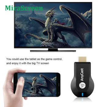 TV-Stick WiFi HDMI-compatibele Media Video Streamer TV Dongle met Ontvanger voor AnyCast M2 Plus voor Airplay met 1080P naar DLNA-Miracast