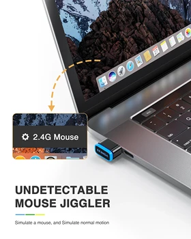 Seenda USB-Muis Jiggler Shaker Mechanische niet-Detecteerbaar Driver-Gratis Mouse Mover Simulator Smart Houdt Computer/PC/Laptop Wakker