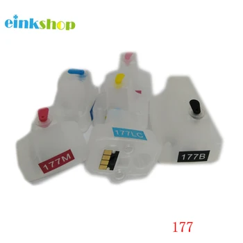 einkshop 177 Compatibel Navulbare Cartridge met Chip Voor HP 177 voor 3310 3110 3210 C5100 C5140 C5183 C6270 C6280 C6180 Printer