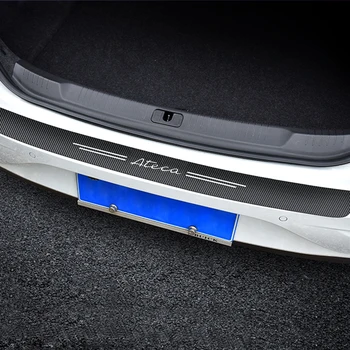 1pc Auto koolstofvezel In De Kofferbak van de Auto Stickers voor de ZITTING ATECA Auto Auto