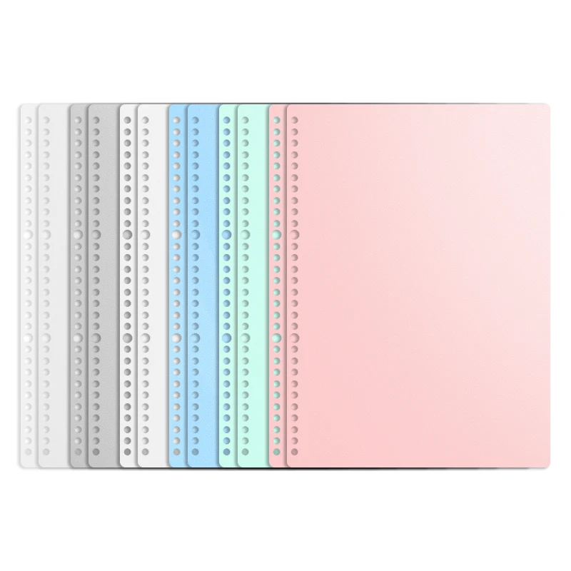 6 Vellen A4 A5 B5 losbladige Cover van het Boek Kleurrijke Notebook Case PP Waterproof Notebook Shell DIY Planner Accessoires