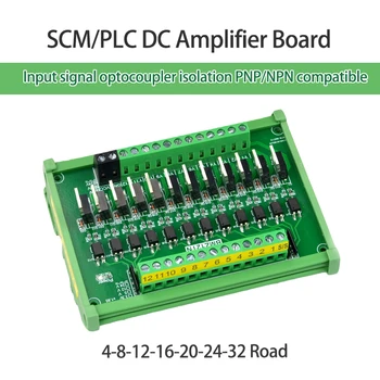 IO Kaart Microcontroller PLC DC12/24V 12/16 Manier Versterker Raad PNP NPN Optocoupler Isolatie Solid State Relais Transistor-Uitgang