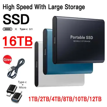 Draagbare SSD van 1 tb 2 tb Externe Harde Schijf USB 3.0-Interface met Hoge Snelheid Solid State-Harde Schijf voor Opslag Apparaten voor Laptop/Desktop