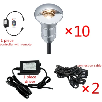 Aluminium IP65 LED Patio Uplight 12V 0,6 W SMD2835 LED Ondergrondse Dek Lamp Outdoor Decoratie Lampen Verdieping Trap Armatuur