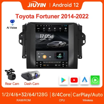 JIUYIN 9.7 Inch Tesla Multimedia-Speler voor Toyota Fortuner autoradio 2 Din Auto Android Apple Wireless Carplay met Frame
