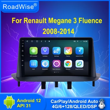 Wijzer op weg Android autoradio Multimedia CarplayFor Renault Megane 3 Fluence 2008 - 2014 4G Wifi DSP DVD Navi GPS 2 din Autostereo