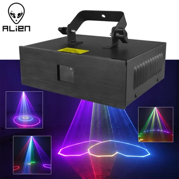 ALIEN 2W RGB-Beam Scanner Stadium Laser licht Effect Projector DMX DJ Disco Bar Club Party Dance Bruiloft Xmas Vakantie Show Lamp