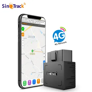 SinoTrack 4G Mini OBDII GPS Tracker ST-902L Ingebouwde Batterij 16PIN interface-apparaat voor in de Auto voertuig met online tracking software