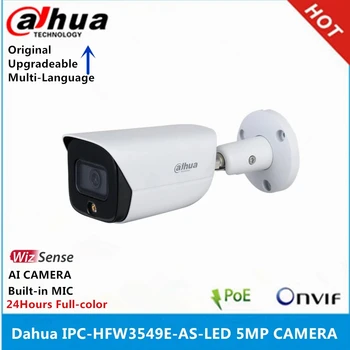 Dahua IPC-HFW3549E-ALS-LED 5MP Ingebouwde Microfoon WizSense IP-Camera 24 Uur Full-color IP67 IR 30M ingebouwde Microfoon AI Camera