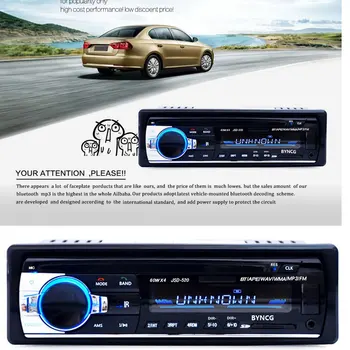Auto Radio Stereo-Speler Digital Bluetooth Car MP3 Multimedia Speler 60Wx4 FM-Audio-USB - /SD-met In Dash 12V AUX-Ingang