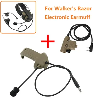 Externe Microfoon Kit voor Walker ' s Razor Elektronische Oorbeschermers Tactische Hoofdtelefoon ruisonderdrukking Airsoft Schieten Jacht Headset Adapte