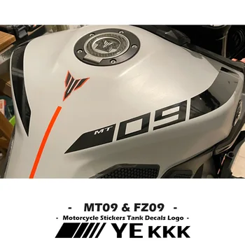 MOTORFIETS TANK STICKERS Voor YAMAHA MT09 MT-09 FZ09 FZ-09 2014-2021 Nieuwe Brandstof Tank Sticker Sticker Uitsnede MT LOGO