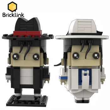 Bricklink Ideeën Cijfers Muziek Superster Michael Jackson Brickheadz Bouwstenen Speelgoed Voor Kinderen Cadeau