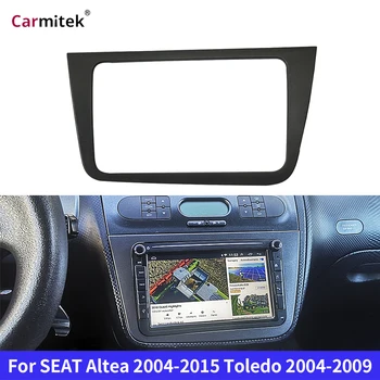 Auto Radio Fascia voor SEAT Altea 2004-2015 Toledo 2004-2009 Tweepersoons-2 Din Stereo Player te Installeren Surround Paneel Dash Kit GPS-Frame