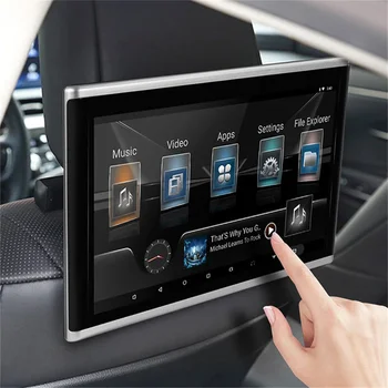 Auto Hoofdsteun Video Multimedia Speler Bluetooth Achterste achterbank TV-Scherm Android-11 HDMI-Touch Screen Tablet voor Airplay