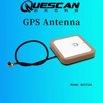 QUESCAN IPX GLONASS GPS-Antenne Antenne 28db IPEX GPS+GLONASS dual-mode active interne GPS-Antenne Gebouwd-in LNA,25*25*6.2 mm