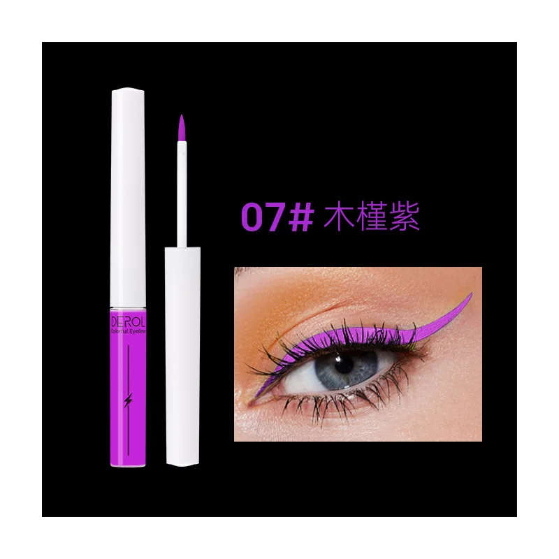 8 Kleur van de Eyeliner Liquid Eye Cosmetics Flash Waterproof Long Lasting Sexy Charmante Coloful Eyeliner Pen Oog Make-up TSLM1
