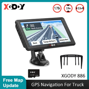 XGODY 7Inch GPS Truck Auto Navigatie 886 256M+8GB Capacitieve Touch Screen Navigator Gesproken Aanwijzingen Optioneel 2022 Gratis Kaart