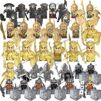 36styles Heer Ringen van de Elfen Leger Orcs Dwerg Rohan mini actie speelgoedfiguren bouwstenen Montage Speelgoed voor kinderen giften van de verjaardag