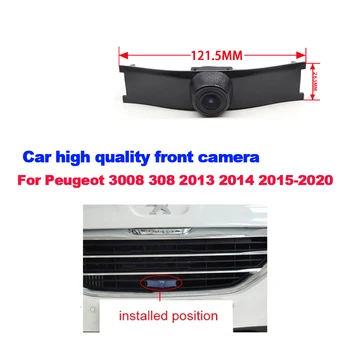 Hoge Kwaliteit Auto vooraanzicht Parkeren Speciale Camera Voor Peugeot 3008 308 2013 2014 2015-2020 de Visie van de Nacht Waterdicht CCD full HD