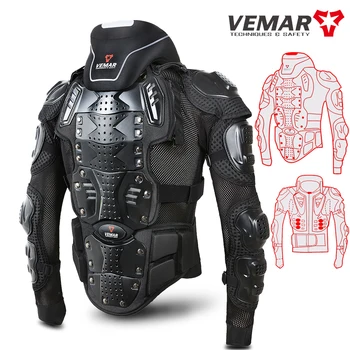 Vemar Full Body Armor motorjas Borst rugprotector Moto Body Armor Guard Motocross Racing Armor Jas Fietsen MX-Jas
