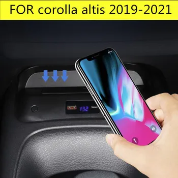 Toyota ALTIS 2019 2020 2021 accessoires 15w auto QI draadloze lader snelle telefoon lader opladen geval het opladen houder