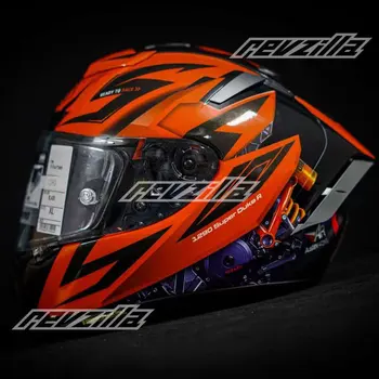 Full Face motorhelm X-Spirit III Kt 1290 Helm van de X-Veertien Rode Mier Sport Racing Helm Motor Helm