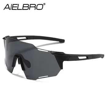 AIELBRO 2023 Fietsen Zonnebrillen Mode Fietsen Bril Fietsen UV400 Glazen Fiets Outdoor Sport Zonnebril voor Mannen