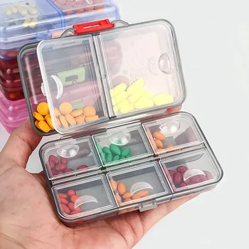 Nieuwe Reis handig geneesmiddel Pil Doos pillen dispenser pil Organisator Tablet Pillendoos Geval Container Drug Divider Drug Dozen