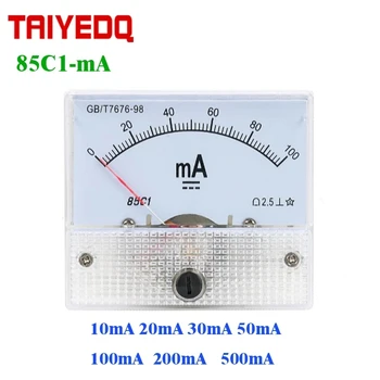 85C1-mA Analoge Type DC Milliampere Ampèremeter 5mA10mA15mA 20mA 30mA 50mA 100mA 150mA 300mA