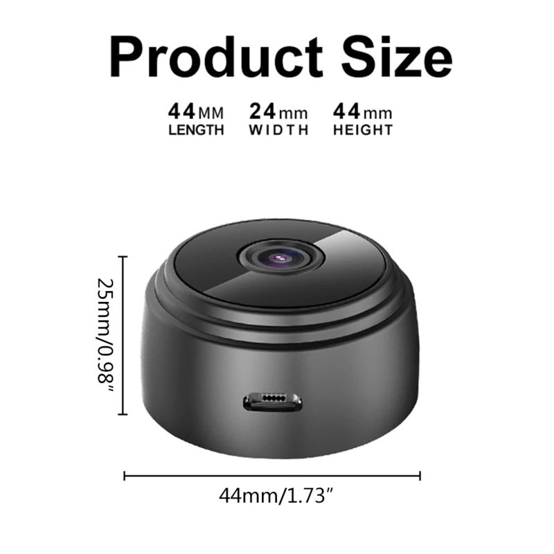 A9 Mini-Camera met High-definition 1080P Draadloos WiFi Smart Home Surveillance IP Camera Ondersteuning van de Visie van de Nacht & Motion Detection